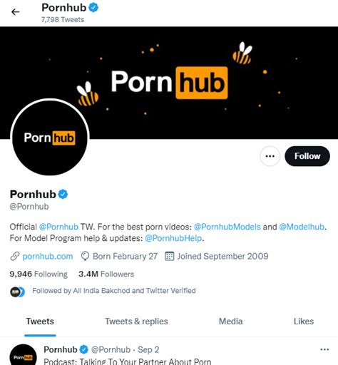 pornhub twitter